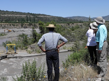 JUNTA REALIZA INSPECCIÓN DE RIBERA DE RÍO CACHAPOAL